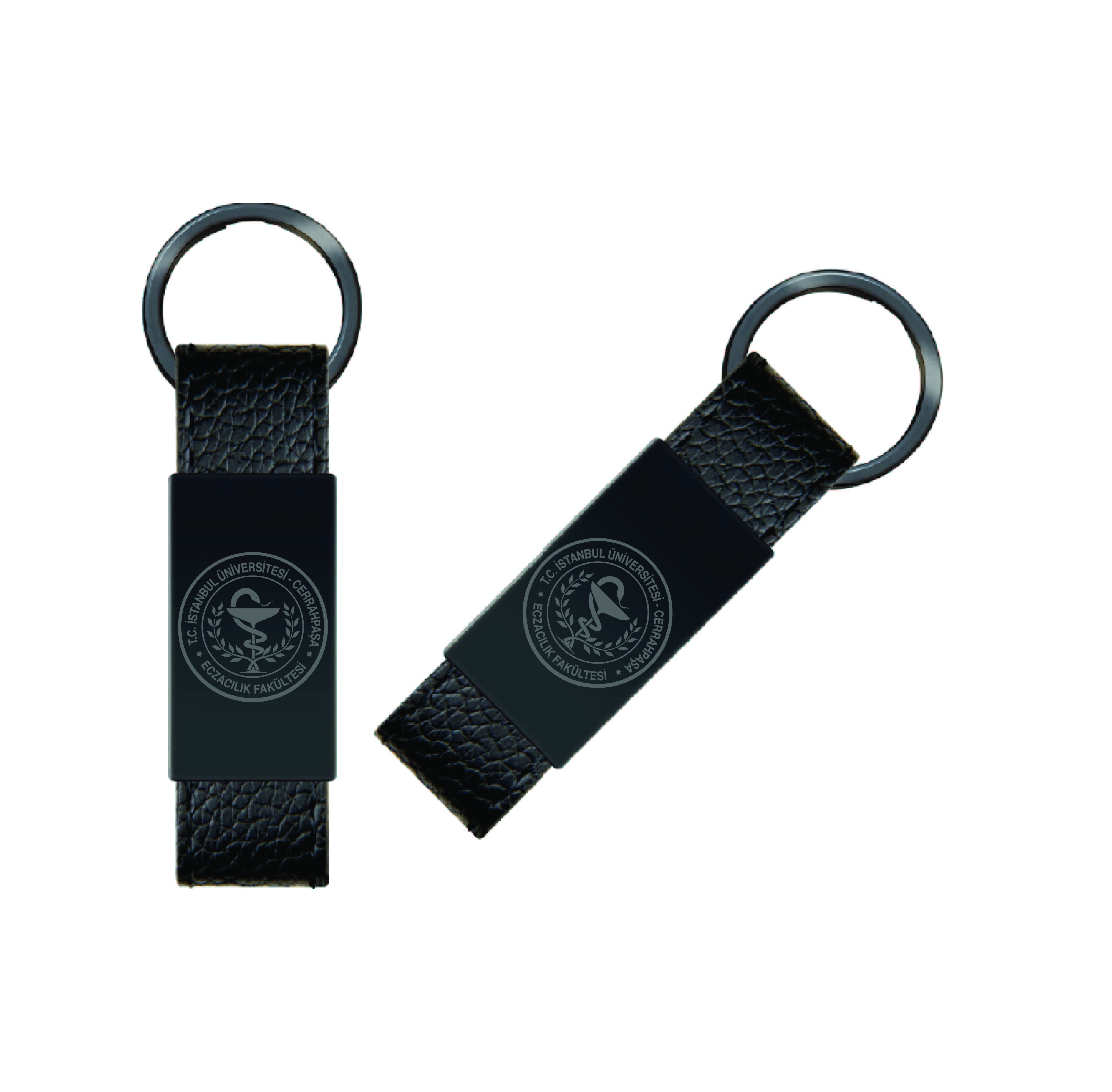 İÜC Eczacilik Fakültesi Deri Anahtarlik Model 1